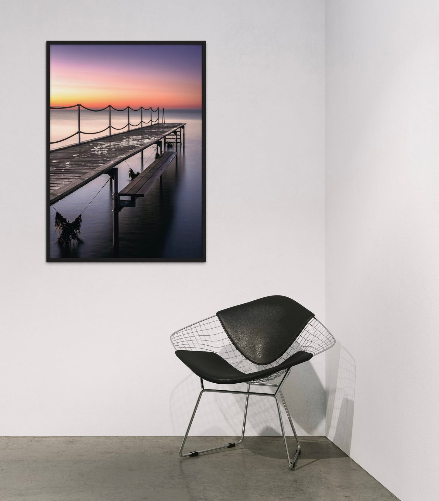 Solnedgang På Badebroen - Deluxe Print