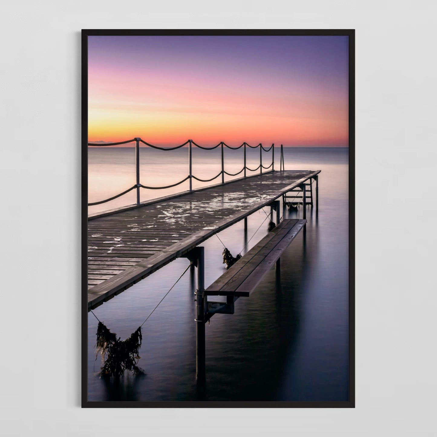 Solnedgang På Badebroen - Deluxe Print